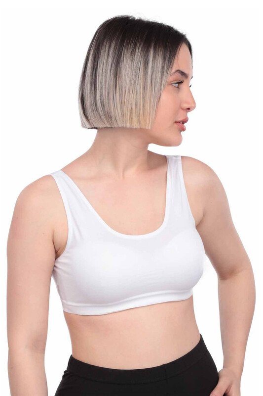 Mary Lux Strappy Hosiery Woman Torsolette | Ecru - Thumbnail