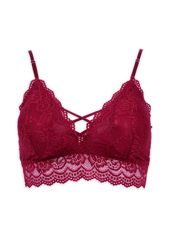 Laced Woman Torsolette | Bordeaux - Thumbnail