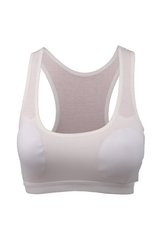 Sport Woman Torsolette with Pad 1302 | Cream - Thumbnail