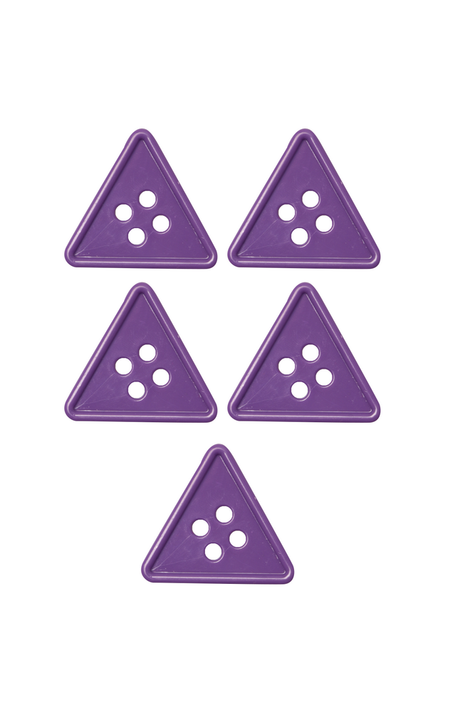 Geometrik Şekilli Düğme Model 5 5 adet | Mor