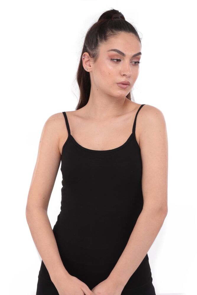 Berrak Strappy Woman Undershirt 2128 | Black