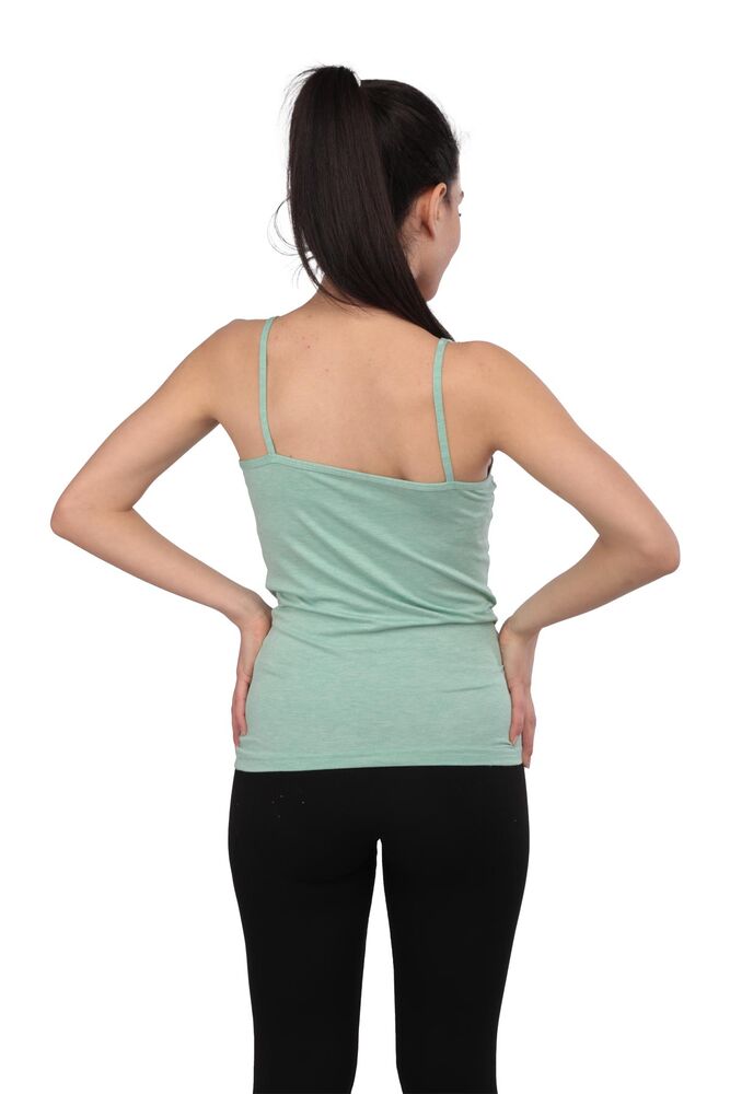Kadın Strappy Bamboo Undershirt 2040 | Sea Grreen