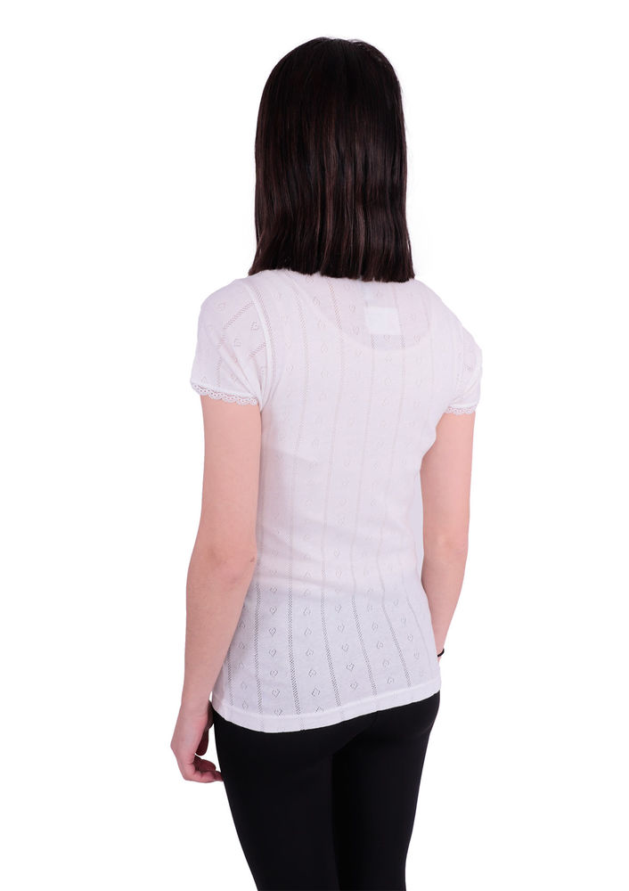 İlke Jacquard Undershirt 222 | Ecru