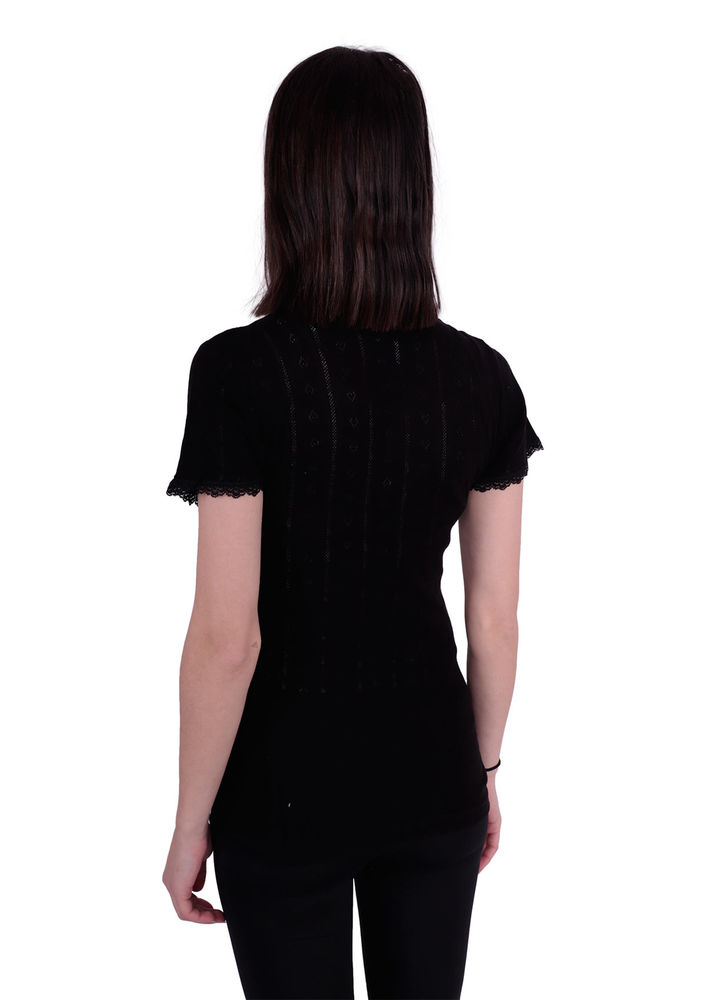 İlke Jaquard Undershirt 222 | Black