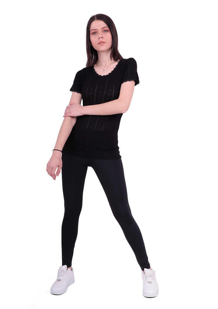 İlke Jaquard Undershirt 222 | Black