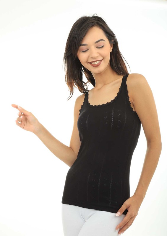 İLKE - İlke Jacquard Undershirt 224 | Black