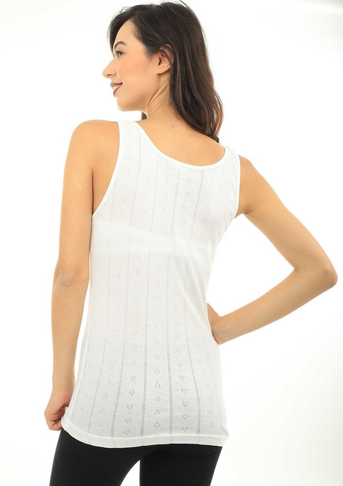 İlke Jacquard Undershirt 224 | Ecru