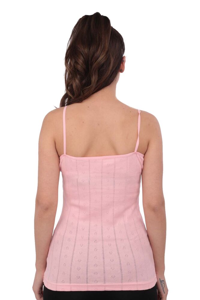 Tutku Jacquard Strappy Woman Undershirt 200 | Light Pink