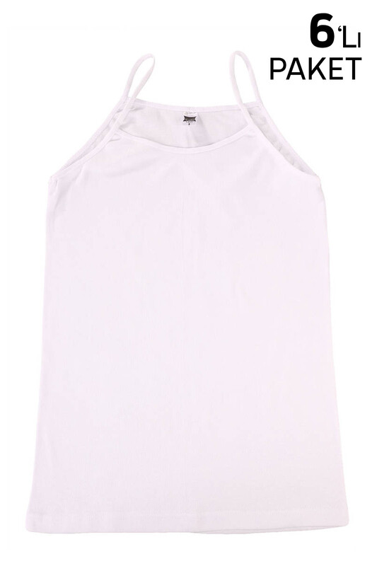 TUTKU - Tutku Ribana Strappy Woman Undershirt 135 Sixpack | White