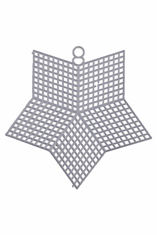 MİR PLASTİK - Plastik Kanvas Yıldız 14 cm