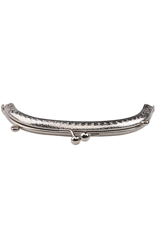 Metal Çanta Klipsi Gümüş 12,5 cm - Thumbnail