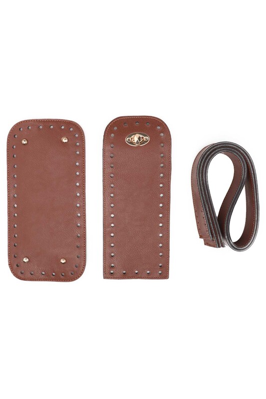 Deri Çanta Yapım Seti 4 lü Taba - Thumbnail