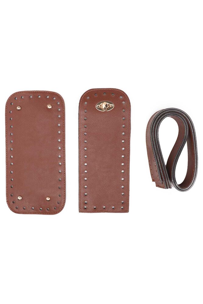 Deri Çanta Yapım Seti 4 lü Taba