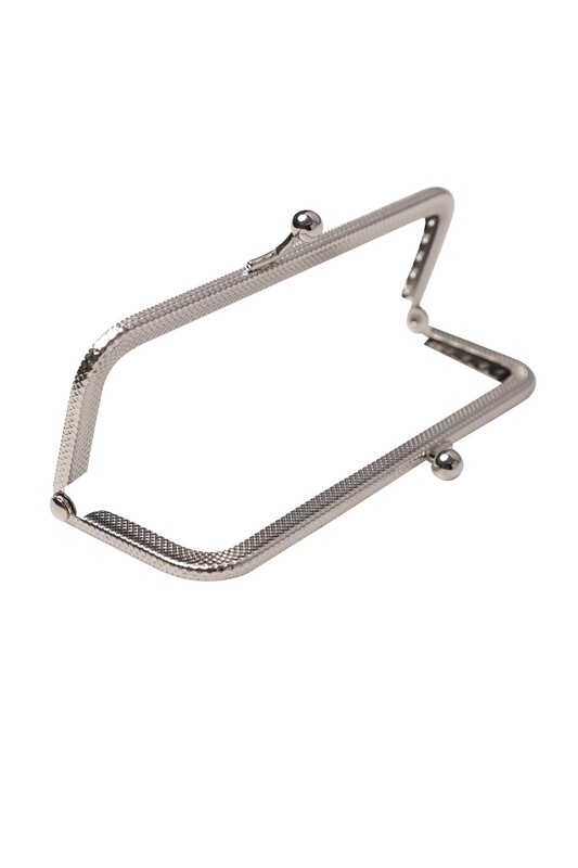 Metal Çanta Klipsi Gümüş 14 cm - Thumbnail