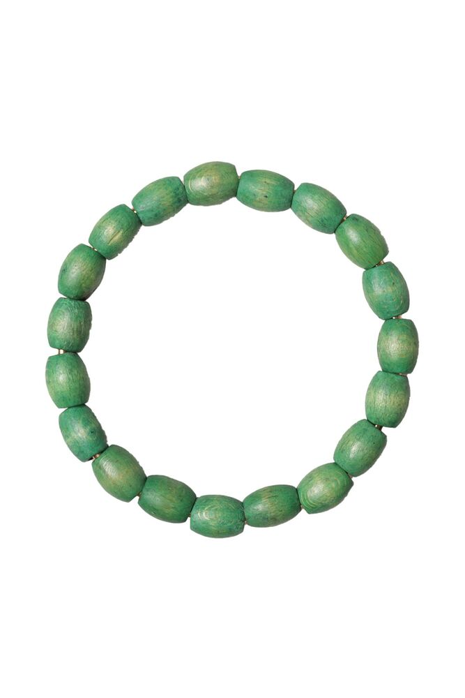 Ahşap Boncuklu Çanta Sapı 404 | Yeşil