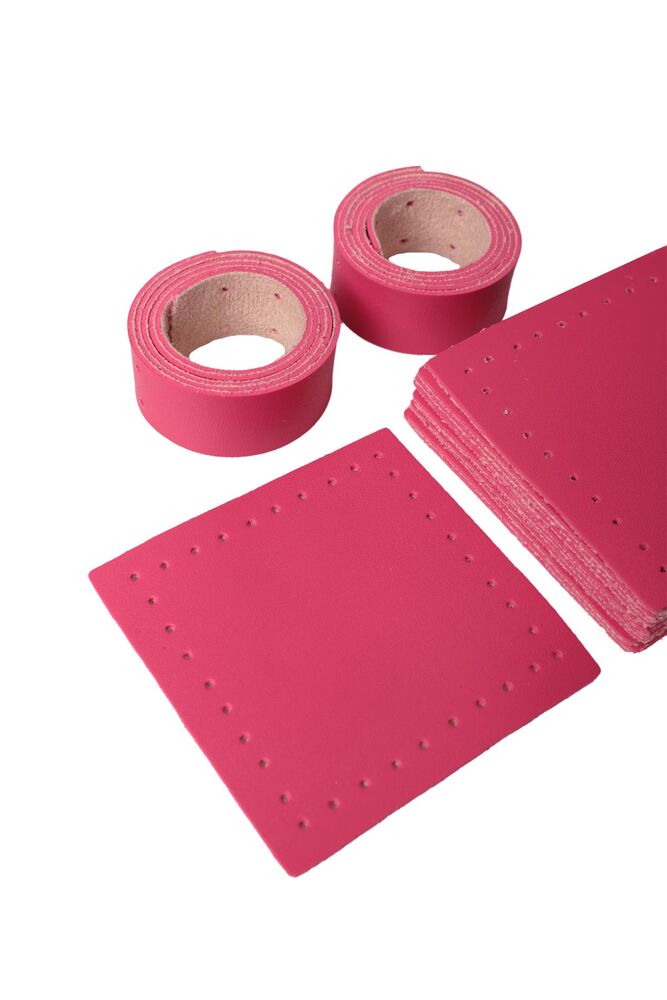 12 Parça Çanta Deri Seti | Pembe