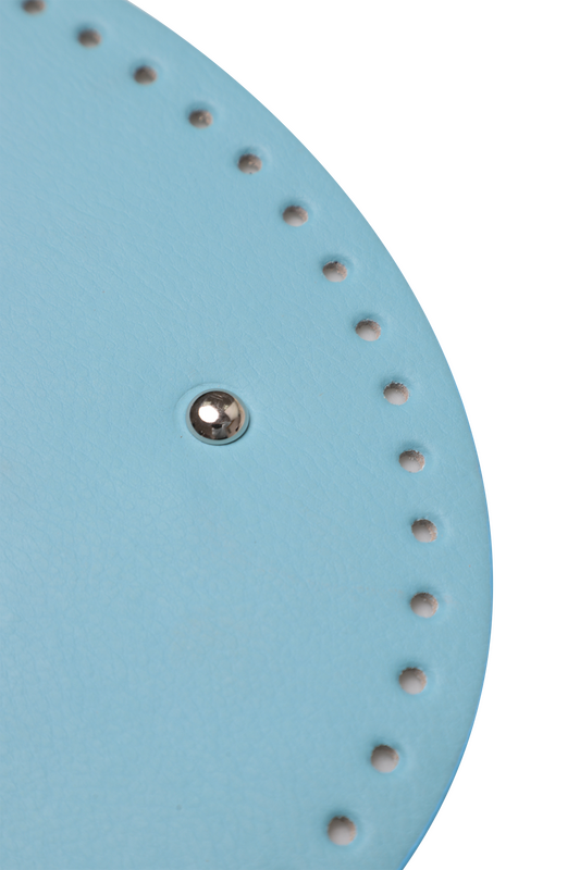 Oval Deri Çanta Tabanı 8759 | Mavi - Thumbnail