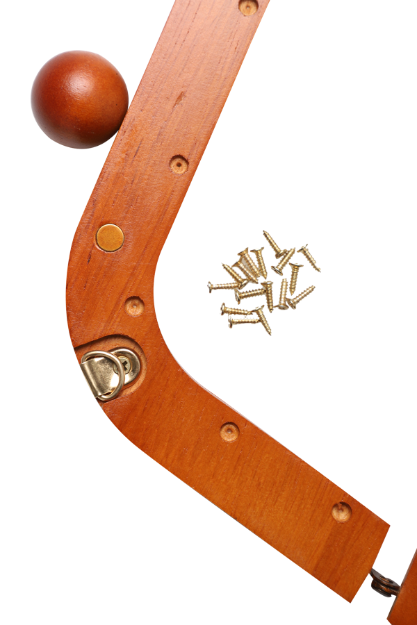 Mıknatıslı Ahşap Çanta Bursu 5422 | Kahve