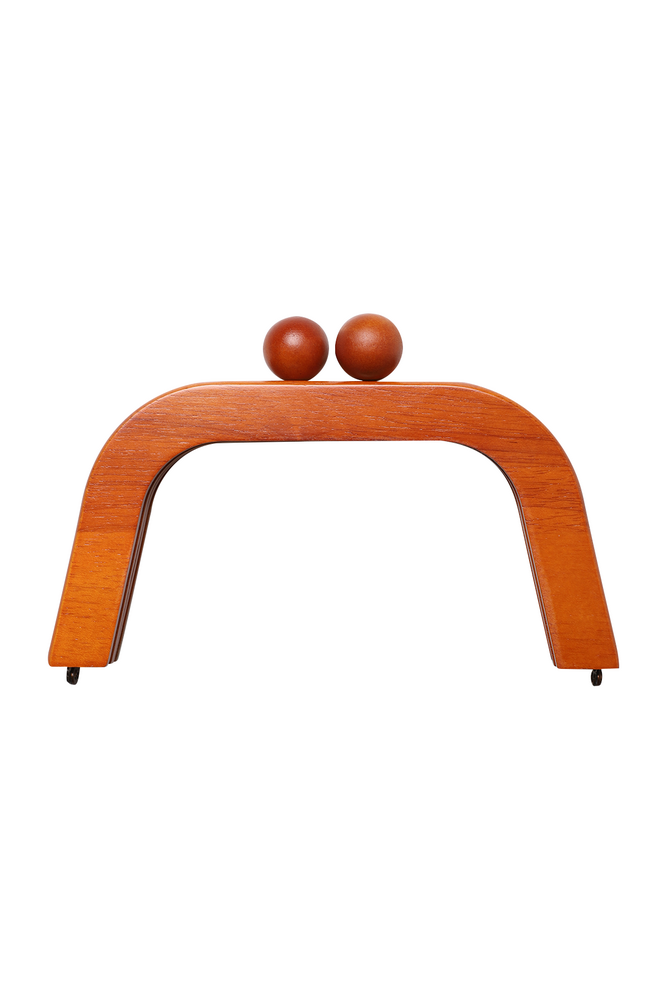 Mıknatıslı Ahşap Çanta Bursu 5422 | Kahve