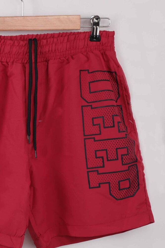 Deep Printed Boy Shorts | Red