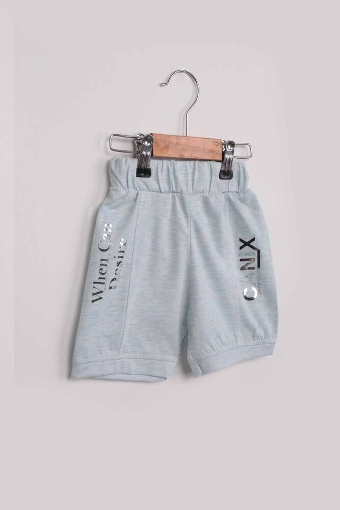 Stone Patterned Girl Shorts | Blue