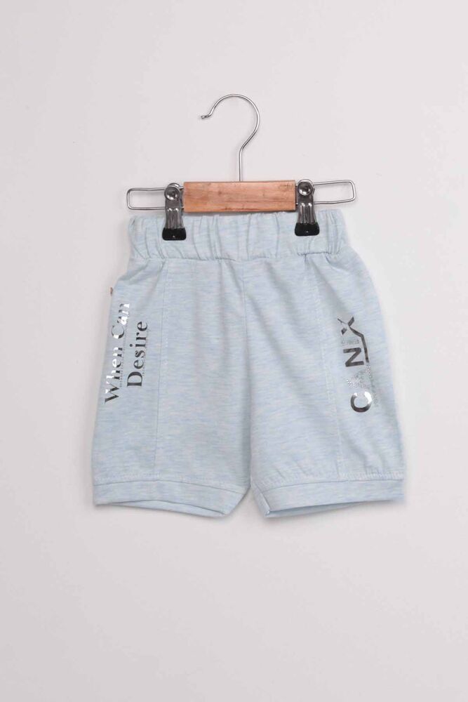 Stone Patterned Girl Shorts | Blue