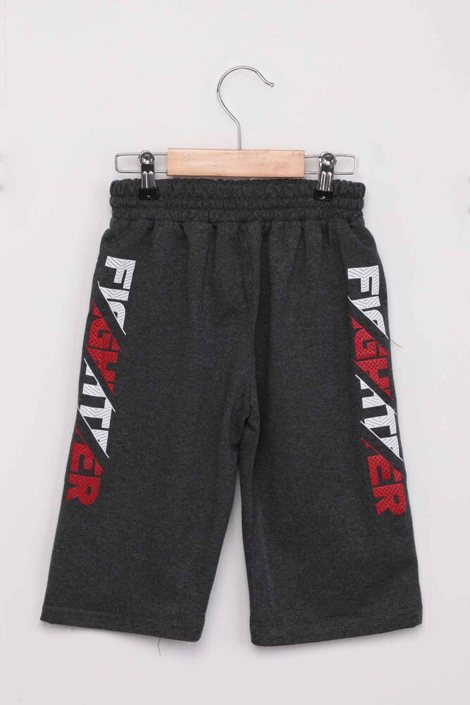 Letter Pattern Boy Capri | Smoky