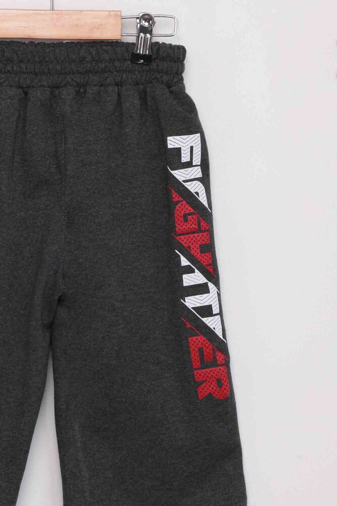 Letter Pattern Boy Capri | Smoky