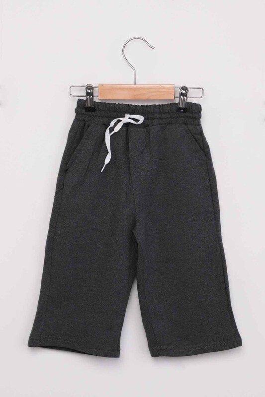 SİMİSSO - Letter Pattern Boy Capri | Smoky