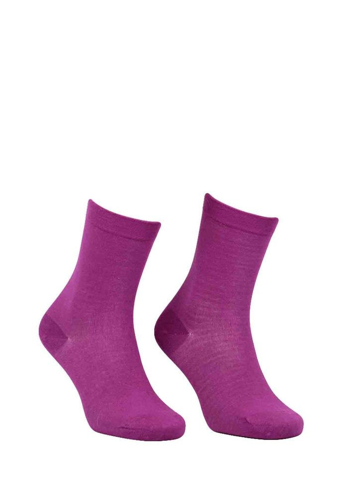 Dündar Ruched Socks 2050 | Plum