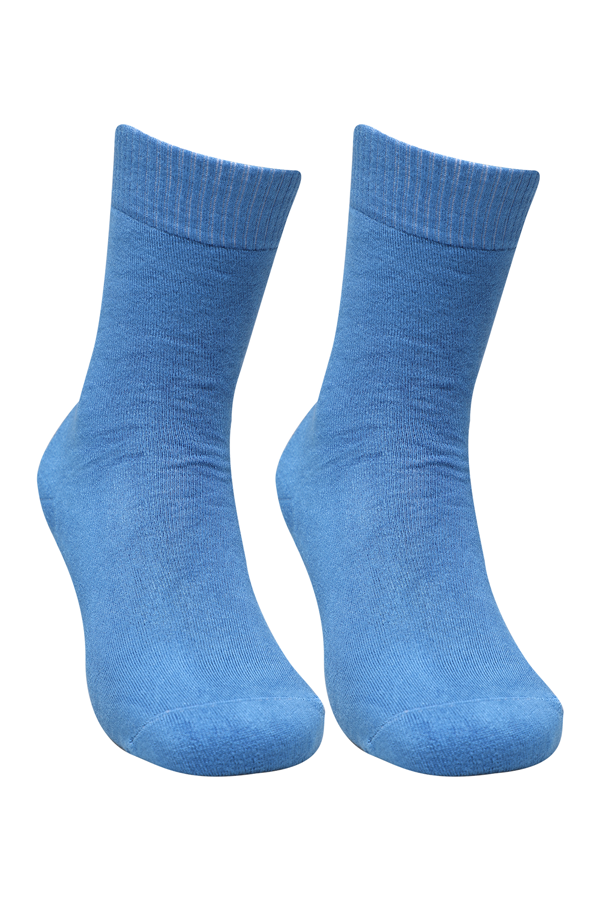 Kadın Dikişsiz Bamboo Termal Çorap 40400 | Mavi