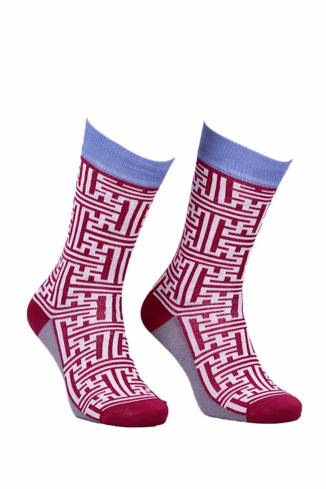 Paktaş Labyrinth Socks 2586 | Plum
