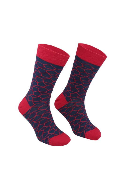 PİERRE CARDİN - Pierre Cardin Honey Printed Man Socks 213 | Ultramarine
