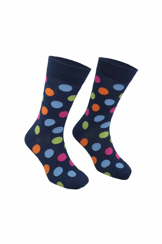 PİERRE CARDİN - Pierre Cardin Marble Patterned Man Socks 209 | Ultramarine