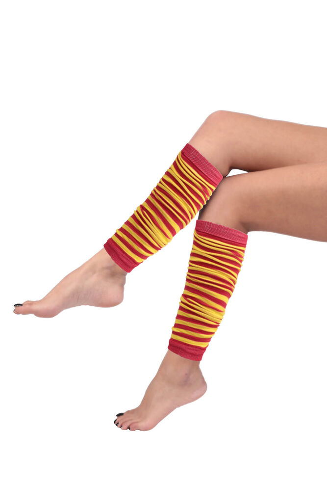 Woman Colorful Tube Socks | Yellow Red