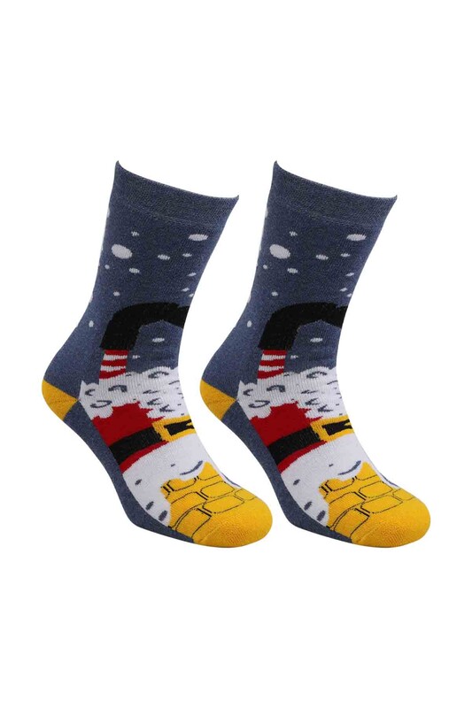 New Year Towel Socks 001 | Blue - Thumbnail