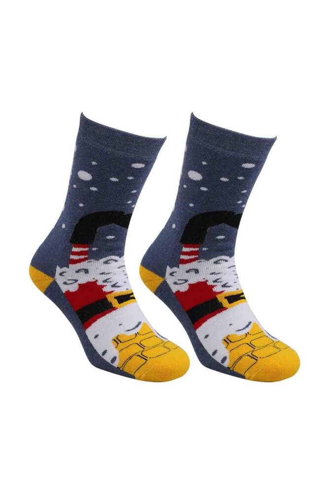 New Year Towel Socks 001 | Blue