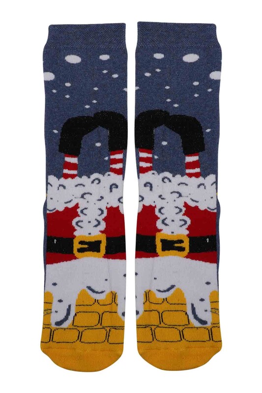 New Year Towel Socks 001 | Blue - Thumbnail