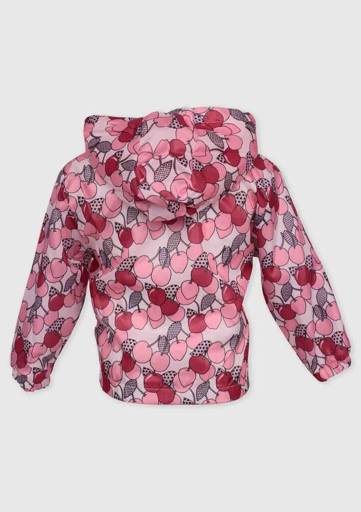 Hippil Baby Cherry Printed Raincoat | Pink