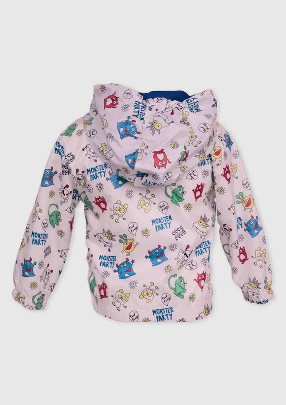 Hippil Baby Square Printed Raincoat | Blue - Thumbnail