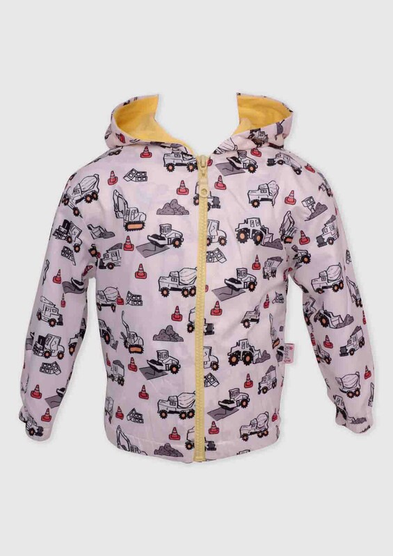 Hippıl Baby - Hippil Baby Heavy Duty Printed Raincoat | White