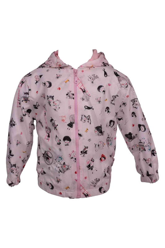 Hippıl Baby - Hippıl Baby Caricature Printed Raincooat | White