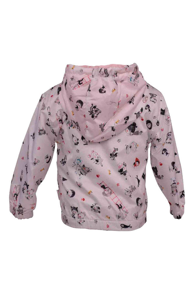 Hippıl Baby Caricature Printed Raincooat | White