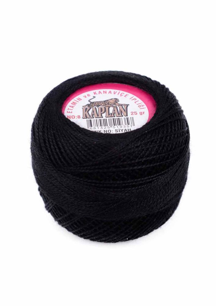 Cross Stitch Floss Kaplan №8 | Black