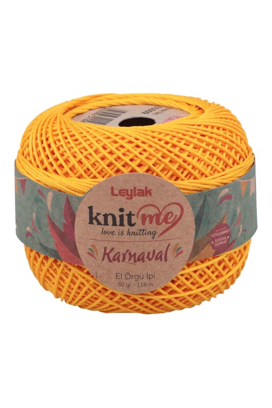LEYLAK - Lace Crochet Yarn Knit me Karnaval 50 gr.|Dark Yellow 03009