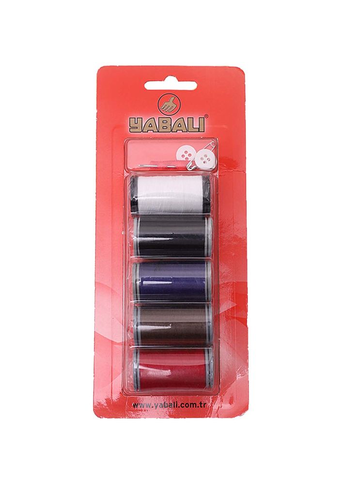 Yabalı Dikiş İpliği 5 ' li Karışık Renk