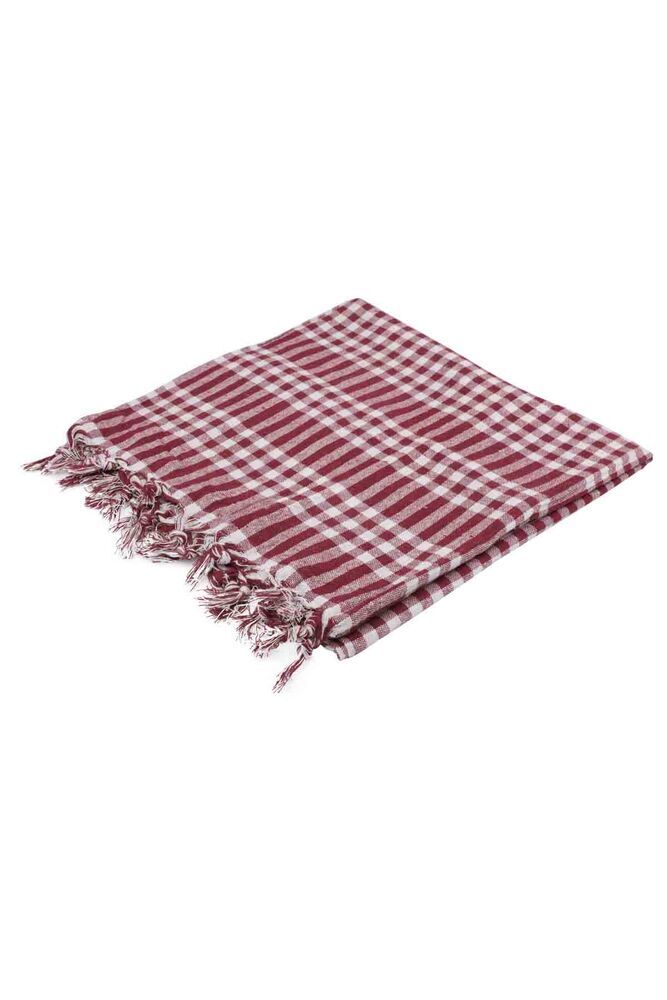 Ekoseli Sofra Bezi | Bordo Ekoseli Sofra Bezi | Bordo