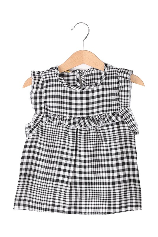 ALG - Girl Sleveless Dress 1919-1 | Black White