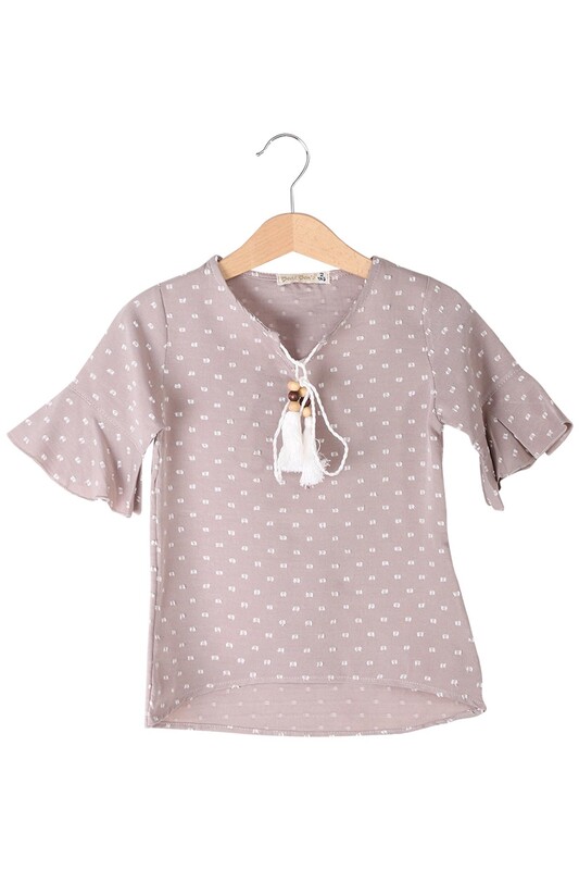 BONİBON'S - Girl Patterned Tunic | Mink