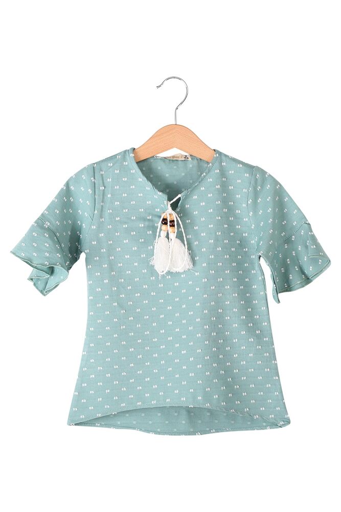 Girl Patterned Tunic | Sea Green